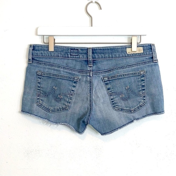 AG Adriano Goldschmied Daisy Super Low-Rise Short in light wash size 29 - Picture 5 of 13